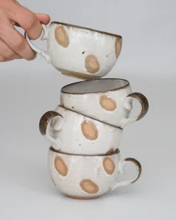 Cappuccino-krus med brune pletter