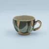 Flerfarvet cappuccino kop