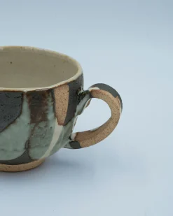 Flerfarvet cappuccino kop