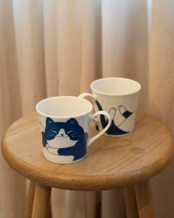 Kaffekop med kattemotiv