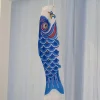 Koinobori vimpel 60 cm (blå)
