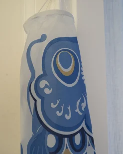 Koinobori vimpel 75 cm (blå)