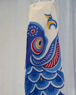 Koinobori vimpel 60 cm (blå)