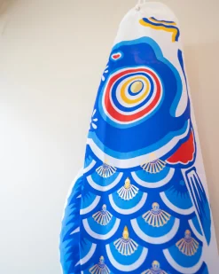 Koinobori vimpel 80 cm (blå)