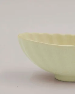 Lille aflang beige skål