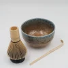 Matchasæt med blåglaseret skål - uden matcha
