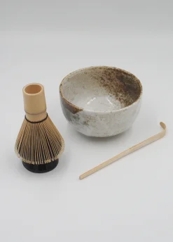 Matchasæt med sandfarvet skål - uden matcha