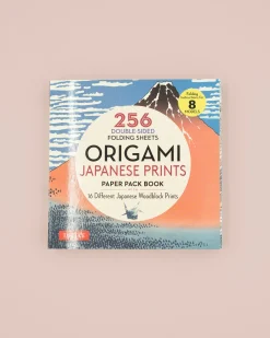 Origami papirblok med japanske print (256 ark - 15x15 cm)