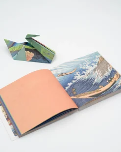 Origami papirblok med japanske print (256 ark - 15x15 cm)