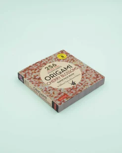 Origami papirblok med kirsebærblomst print (256 ark - 15x15 cm)