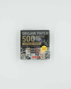 Origami papirblok med Waves motiver (500 ark - 10x10 cm)