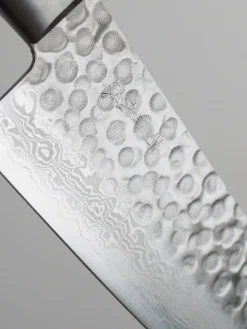 Santoku kniv | 18 cm | Sort