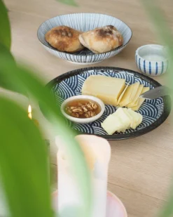 Tallerken / lille fad med bølgemotiv